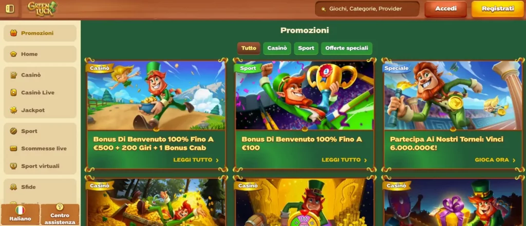 Bonus e Promozioni del Casinò
