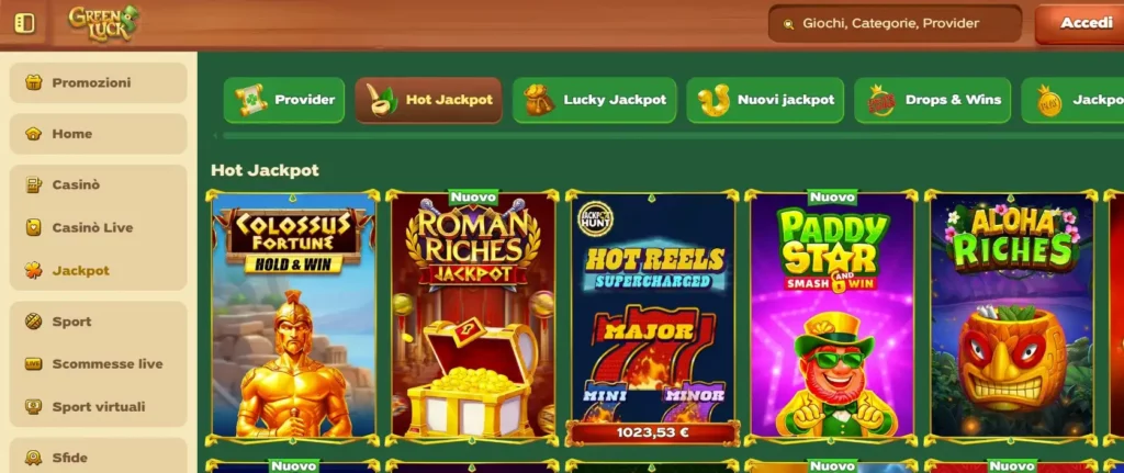 Slot Machine e Jackpot