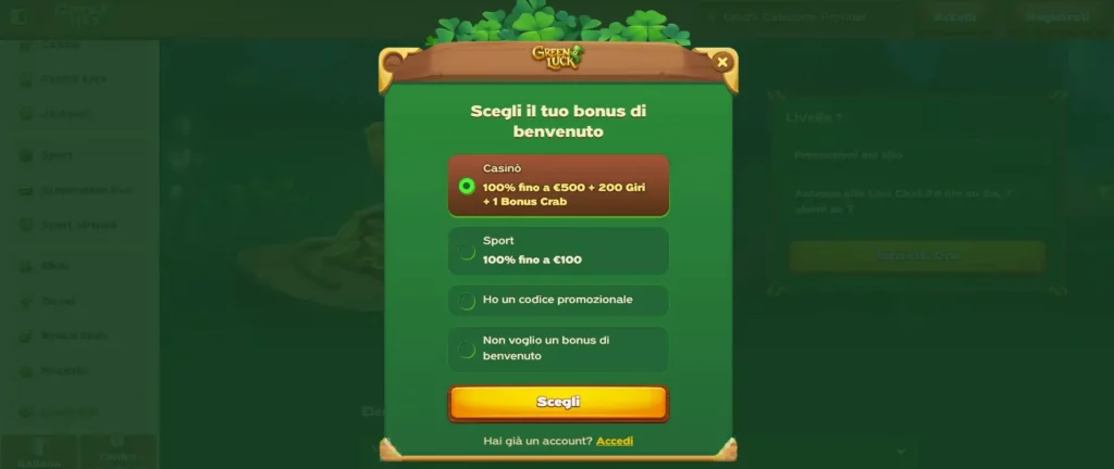 Area Personale Greenluck