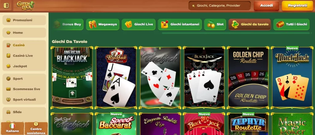 Tavoli Live con Croupier Reali